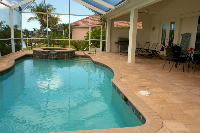 Poolside Tile Area